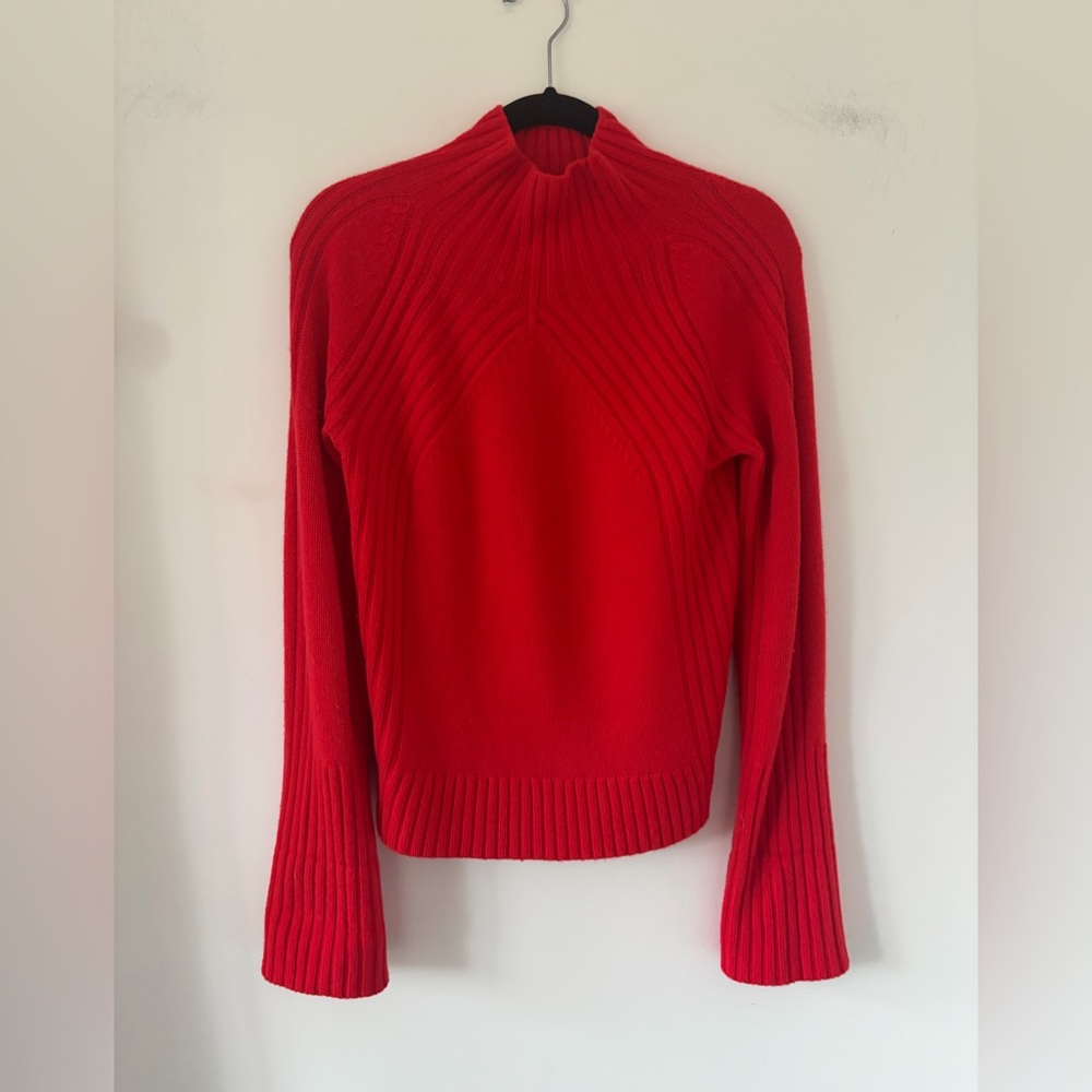 ME+EM Red Turtleneck Sweater